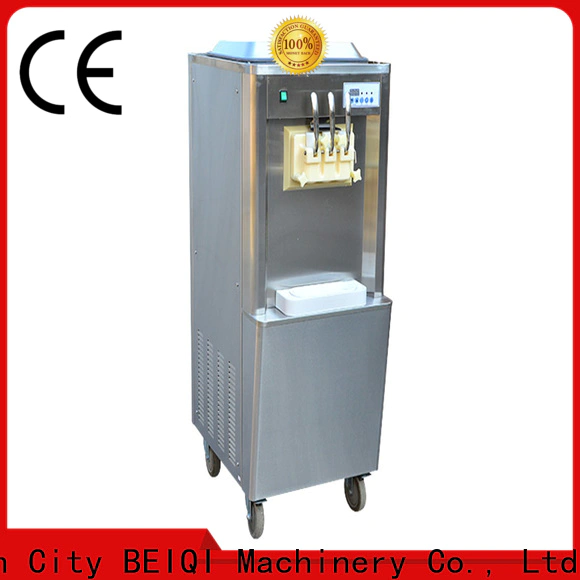 BEIQI different flavors commercial soft serve ice cream maker for wholesale Snack food factory