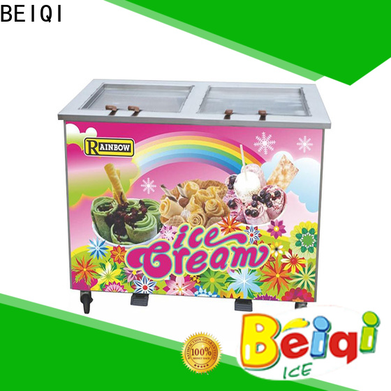 Customized ice cream equipment Double Pan for mall