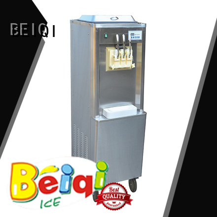 BEIQI durable Manufacturer supply Commercial Soft Ice Cream Machine different flavors Frozen food factory