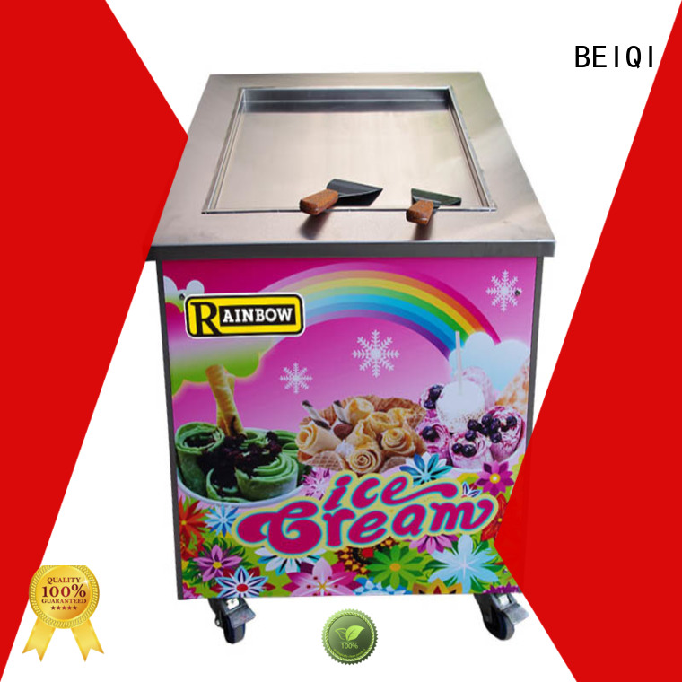 BEIQI different flavors Fried Ice Cream making Machine bulk production Snack food factory