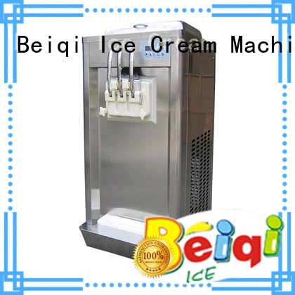BEIQI high-quality Three flavors Soft Ice Cream Machine silver For Restaurant