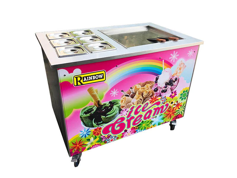 durable Fried Ice Cream Maker different flavors customization For dinning hall