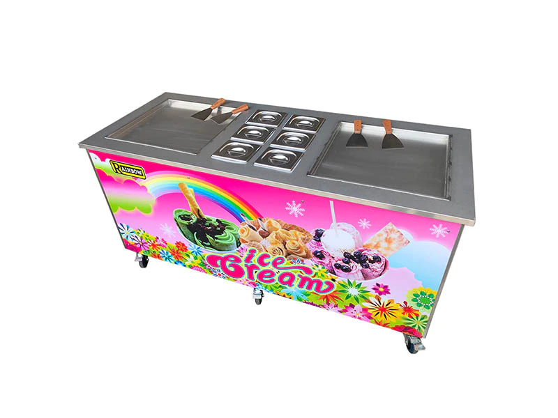 latest Fried Ice Cream Maker silver buy now Frozen food factory