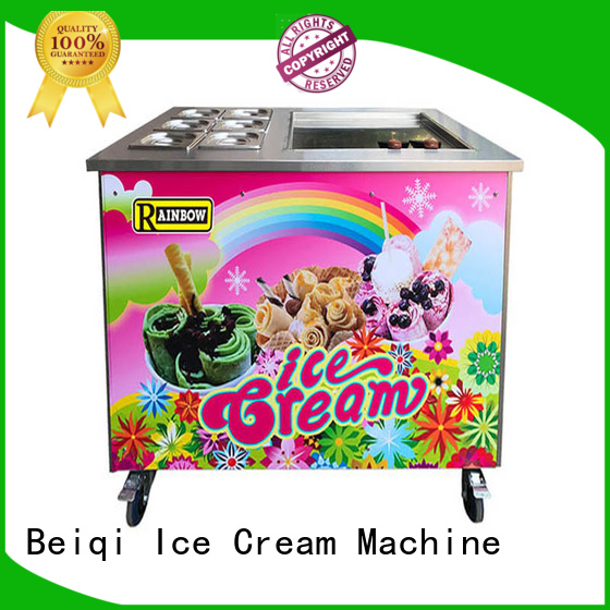 at discount Fried Ice Cream Maker Double Pan customization For Restaurant