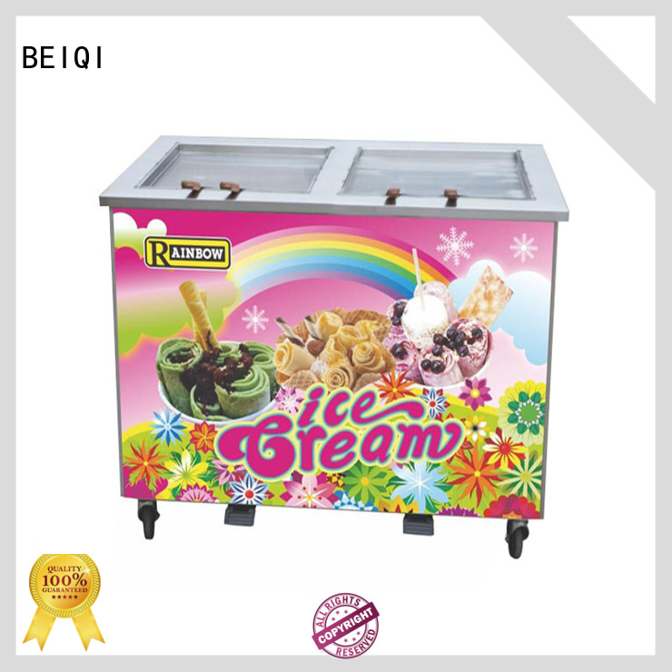 BEIQI silver Fried Ice Cream Machine ODM Snack food factory