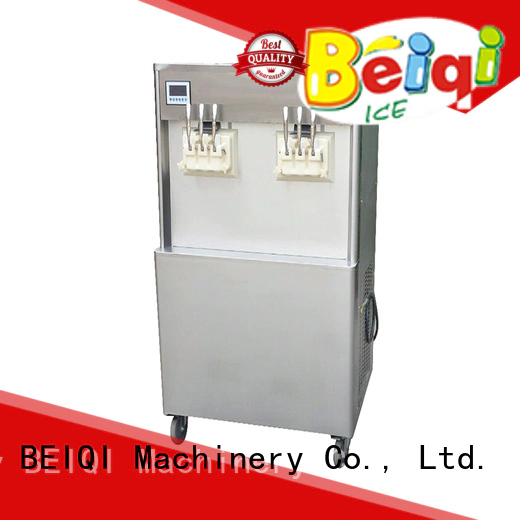 Breathable Soft Ice Cream Machine silver OEM Snack food factory