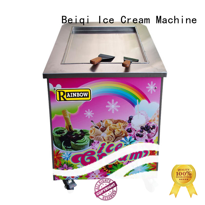 BEIQI Double Pan Fried Ice Cream Machine for wholesale For commercial