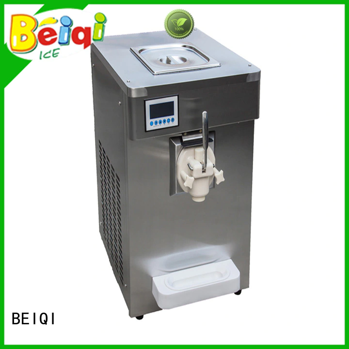 BEIQI Breathable soft serve ice cream machine different flavors For dinning hall