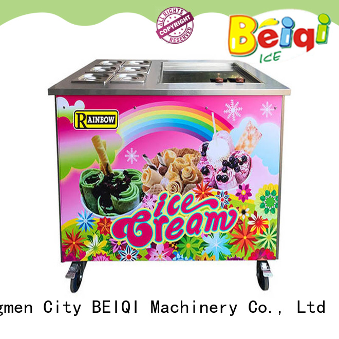 BEIQI different flavors Fried Ice Cream Maker customization For dinning hall