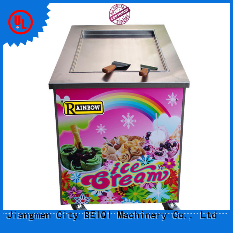 Breathable Fried Ice Cream Machine silver ODM Frozen food factory