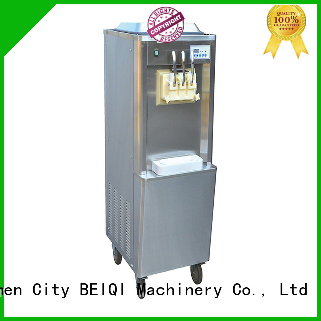 BEIQI silver soft ice cream maker machine ODM Snack food factory