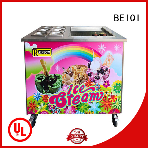 BEIQI different flavors Fried Ice Cream Machine supplier Snack food factory