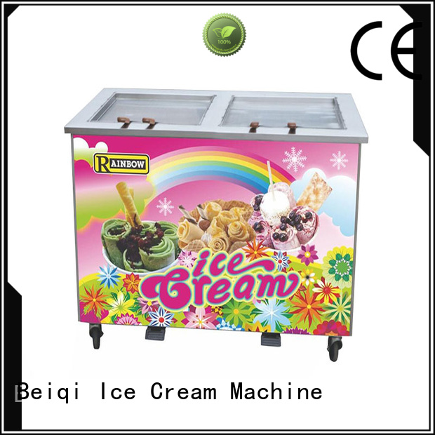 solid mesh Fried Ice Cream Machine different flavors customization Frozen food factory