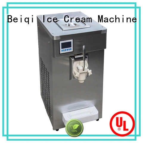 silver soft serve ice cream machine commercial use Frozen food factory BEIQI