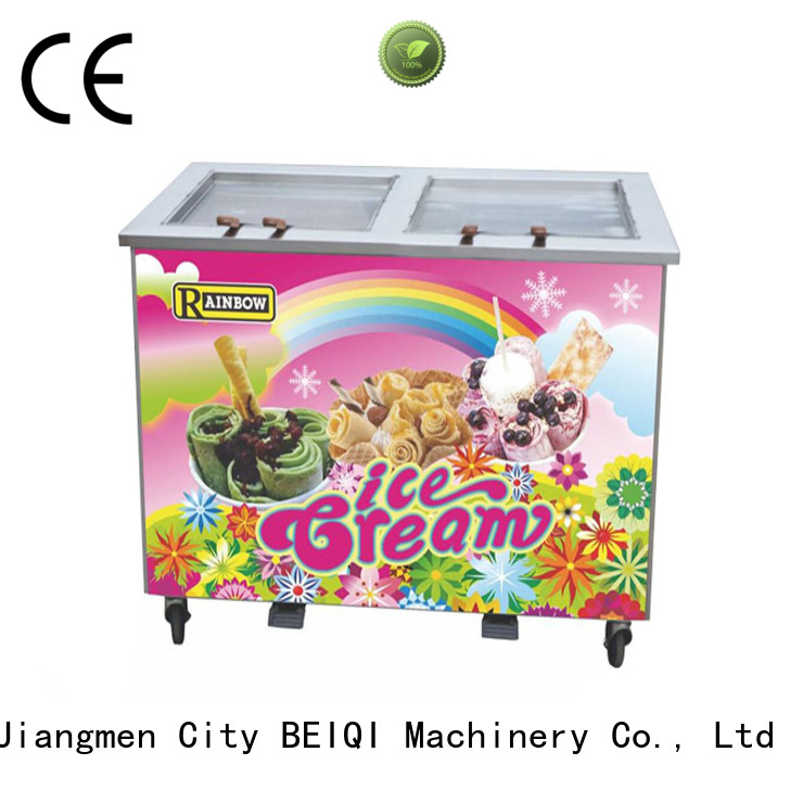 BEIQI silver Fried Ice Cream Maker bulk production For dinning hall