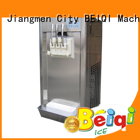 BEIQI silver commercial soft serve ice cream maker get quote Snack food factory