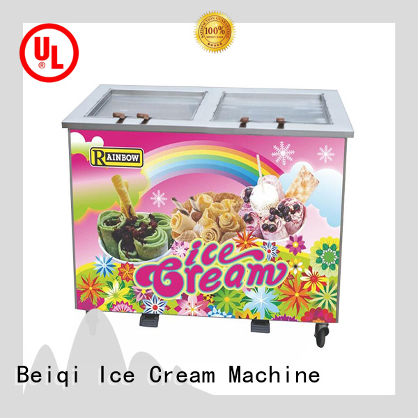 BEIQI different flavors Fried Ice Cream Machine get quote Snack food factory