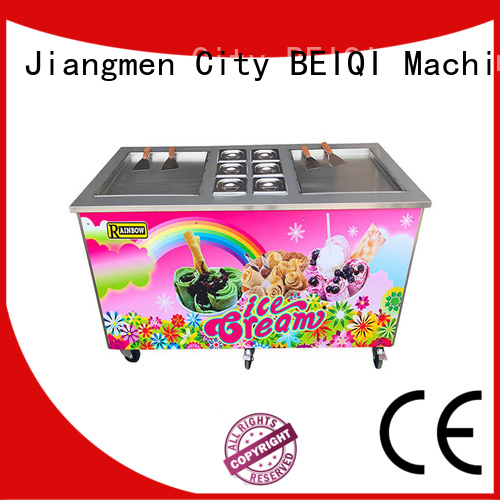 BEIQI Double Pan Fried Ice Cream Maker customization For dinning hall