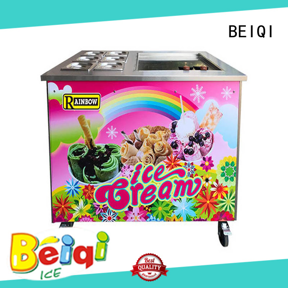 BEIQI silver Fried Ice Cream making Machine ODM For commercial