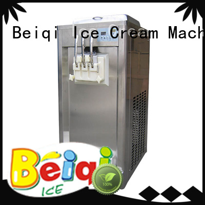 BEIQI silver soft serve ice cream machine OEM For commercial