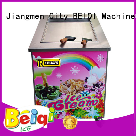 BEIQI different flavors Fried Ice Cream making Machine bulk production Snack food factory