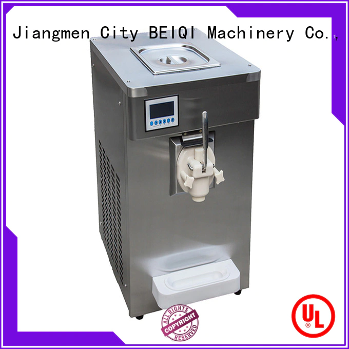 BEIQI latest Manufacturer supply Commercial Soft Ice Cream Machine silver For commercial