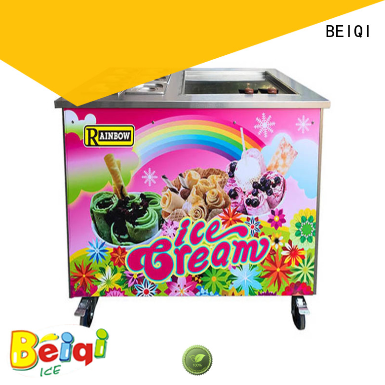 BEIQI silver Fried Ice Cream making Machine for wholesale Snack food factory