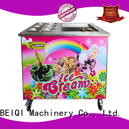 BEIQI different flavors Fried Ice Cream Maker supplier Frozen food factory