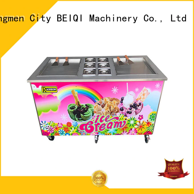 BEIQI silver Fried Ice Cream making Machine customization For commercial