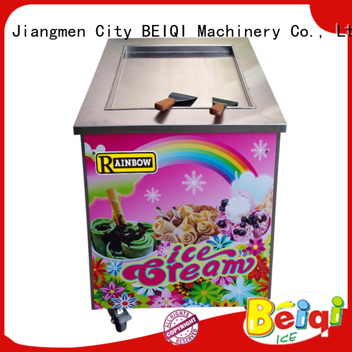 BEIQI different flavors Fried Ice Cream Maker for wholesale For dinning hall