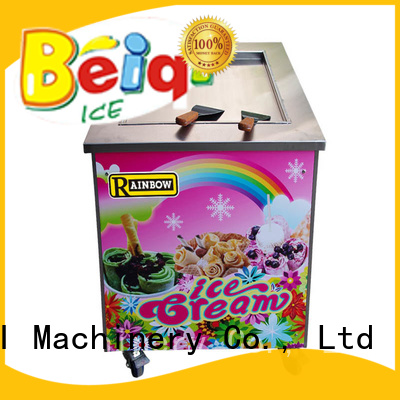 BEIQI Double Pan Fried Ice Cream Maker ODM Snack food factory