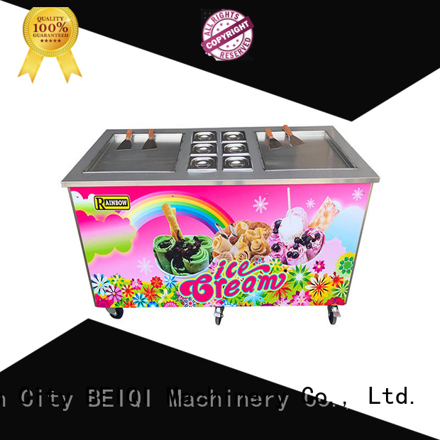 BEIQI silver Fried Ice Cream Machine free sample For commercial
