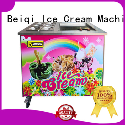 BEIQI silver Fried Ice Cream making Machine ODM For Restaurant