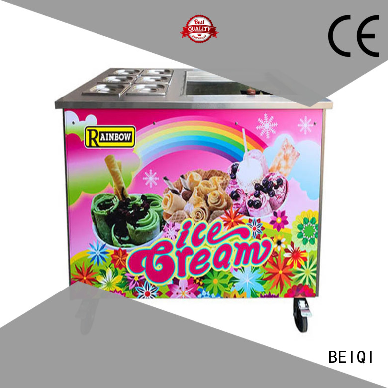 portable Fried Ice Cream making Machine Double Pan buy now For Restaurant